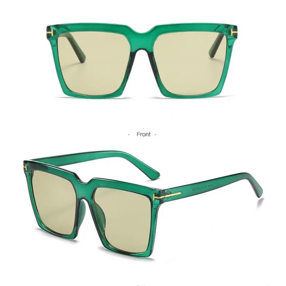 Green stylish sunglasses - Picture 5 of 6